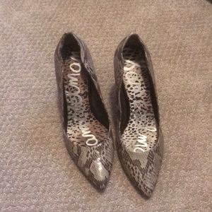 Sam Edelman snake print heels